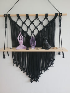 Macrame Shelf (Black)