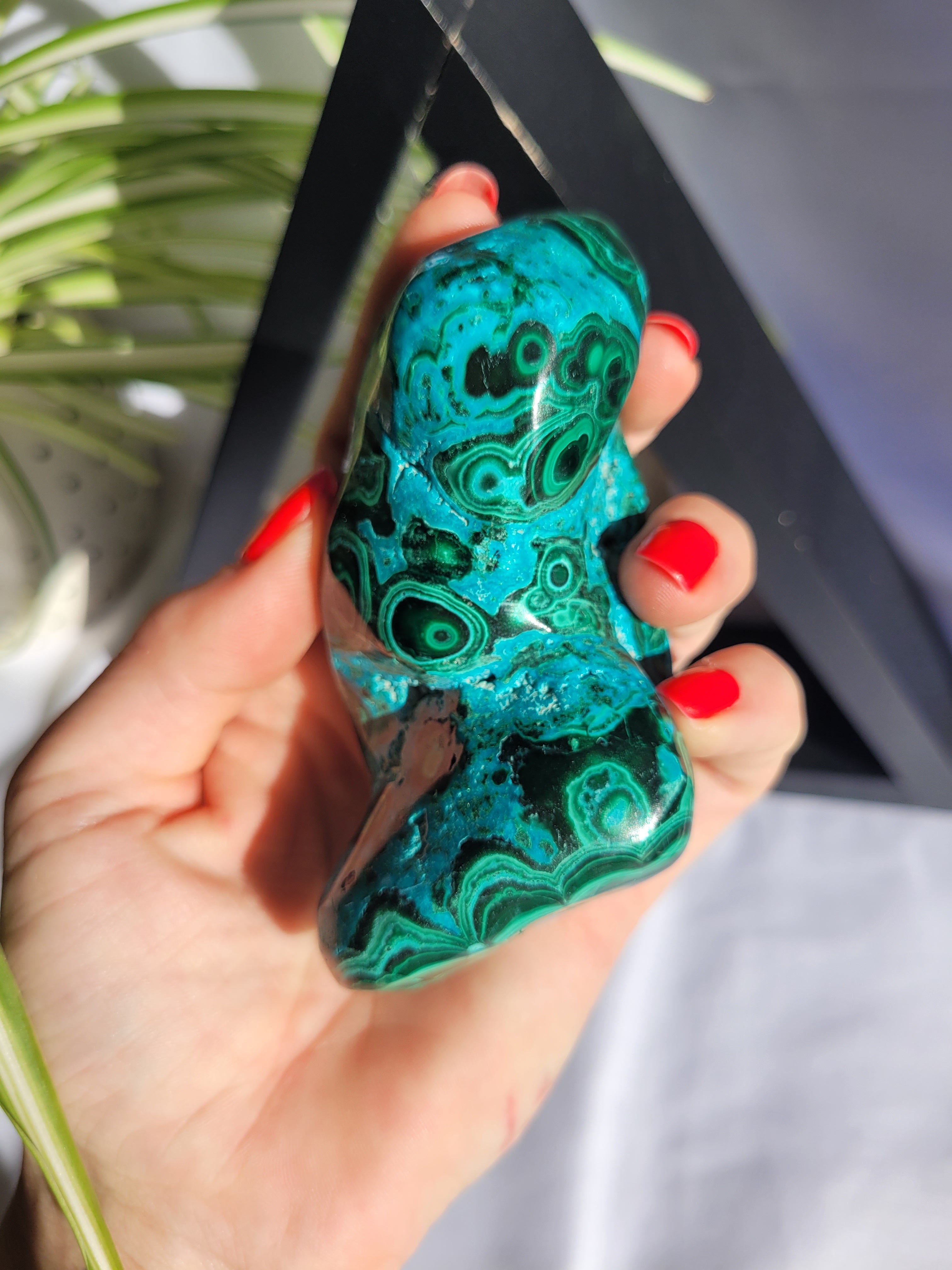 Chrysocolla/ Malachite Large Freeform