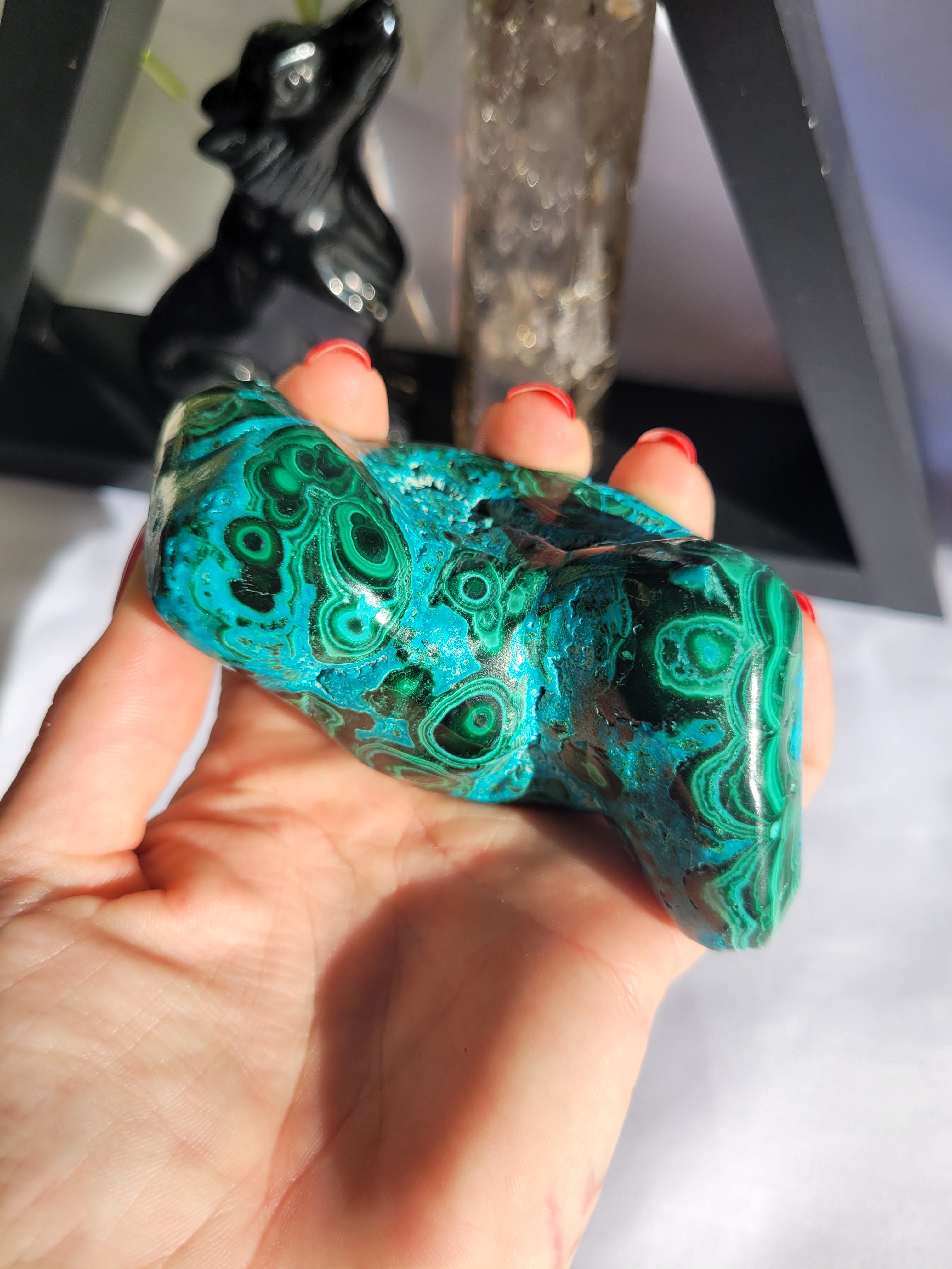 Chrysocolla/ Malachite Large Freeform