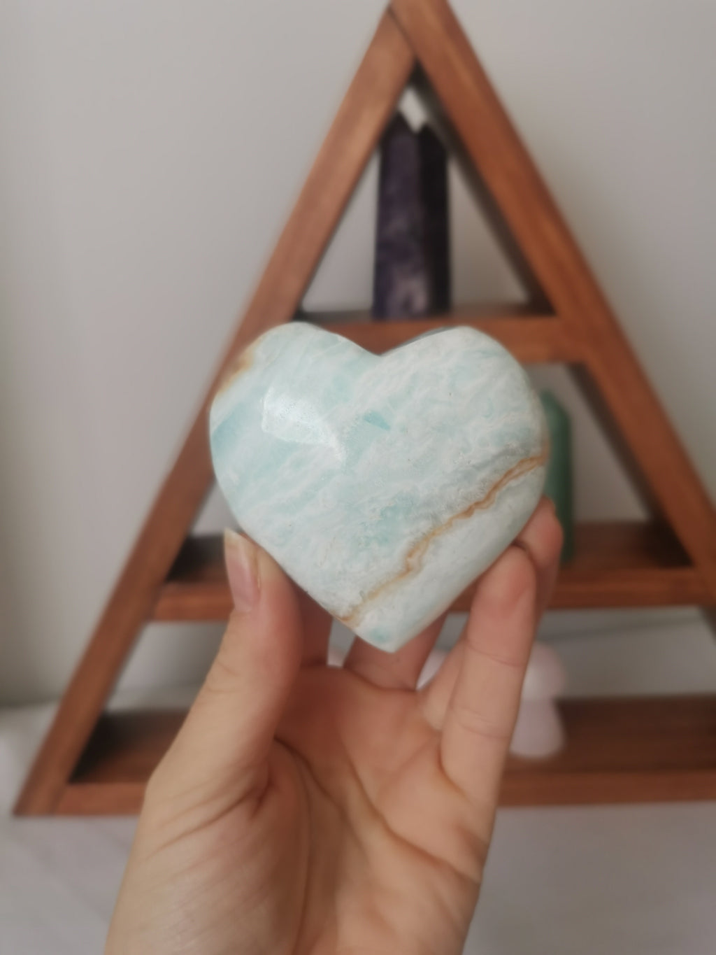 Caribbean Calcite Puff Heart