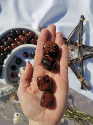 Mahogany Obsidian Tumbles