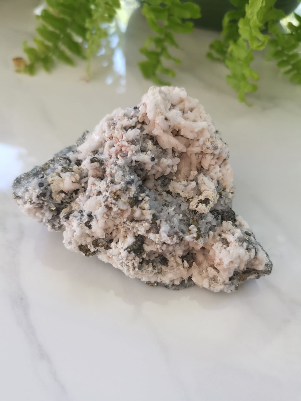 Quartz, Calcite, Galena, Pyrite and stillbite raw Specimen