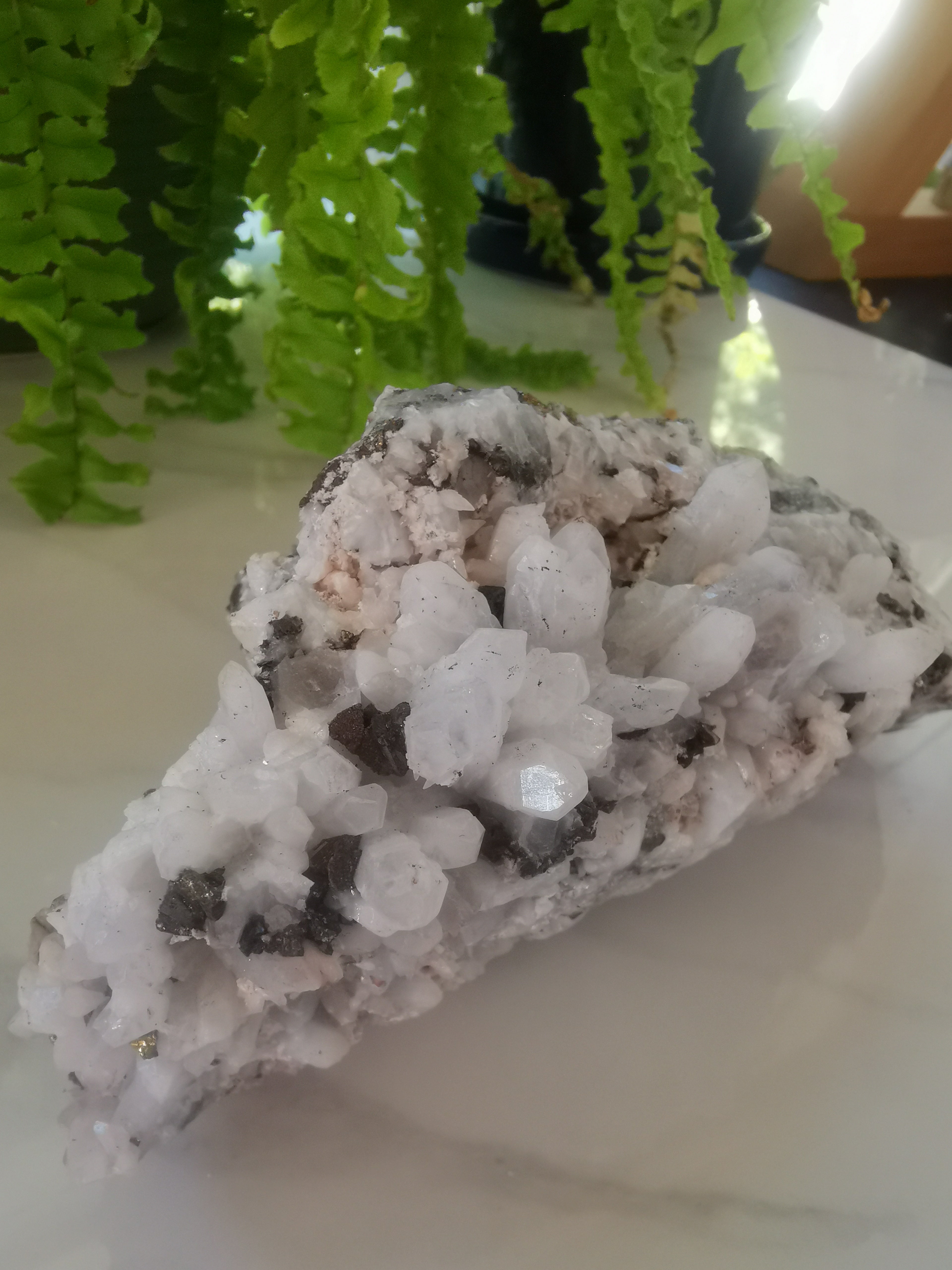 Quartz, Calcite, Galena and Pyrite Raw Specimen