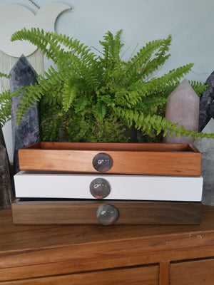 Windowsill Tray with Labradorite Full Moon